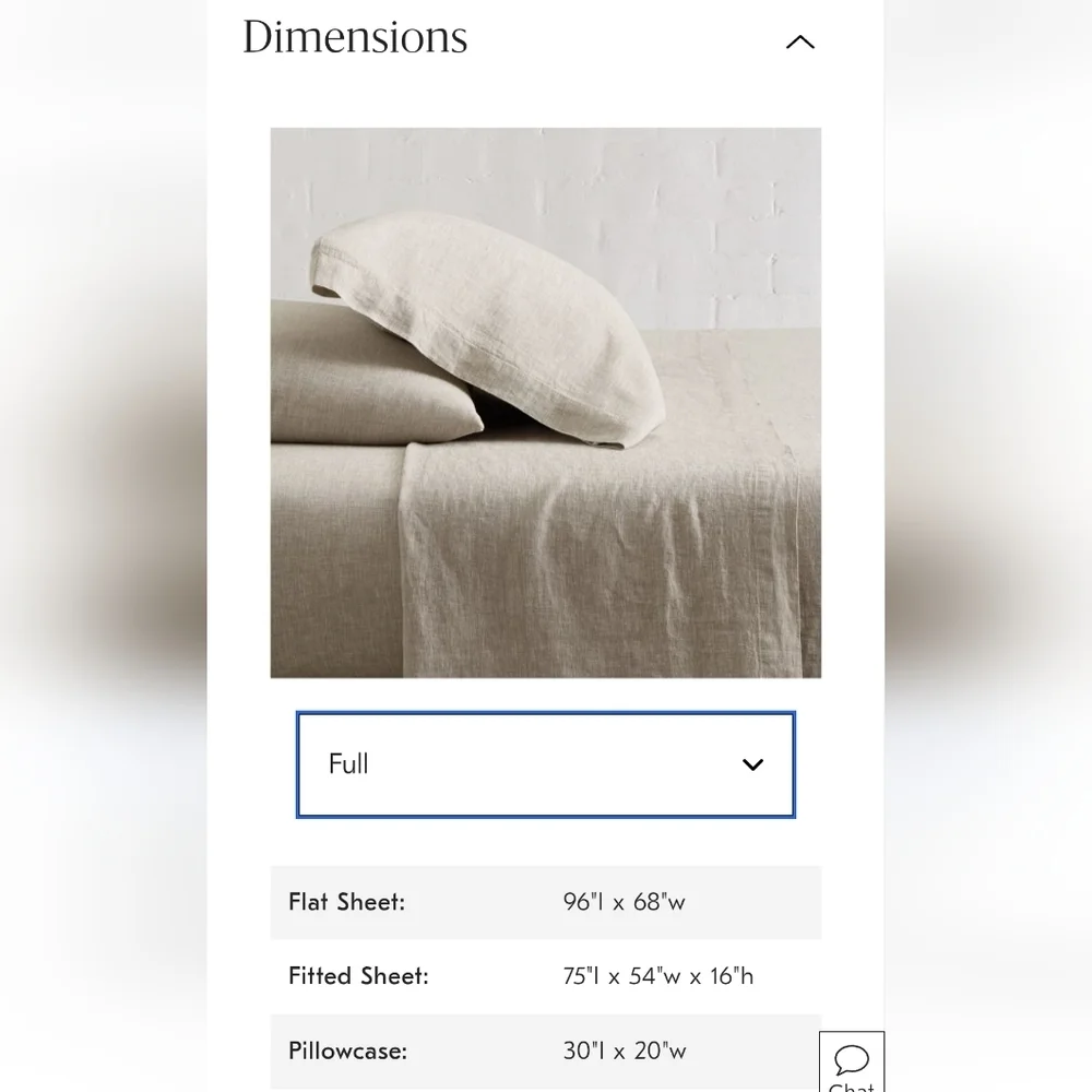 ❤️BUY 2 GET 1 FREE West Elm European Flax Linen,Full,Retail $269.00,Frost Grey